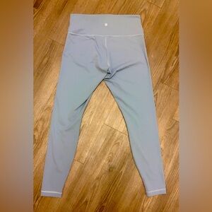 LULULEMON BABY BLUE LEGGINGS WOMENS SIZE 12
